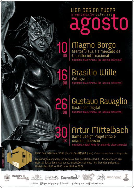 Cartaz liga de design